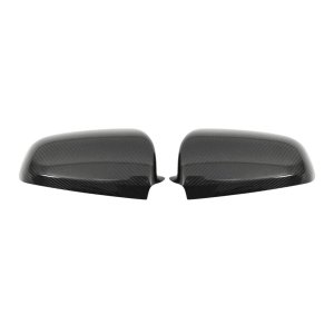 Audi A4 Mirror Cover - Omac - Carbon Fiber - Gloss Black - '13-'16